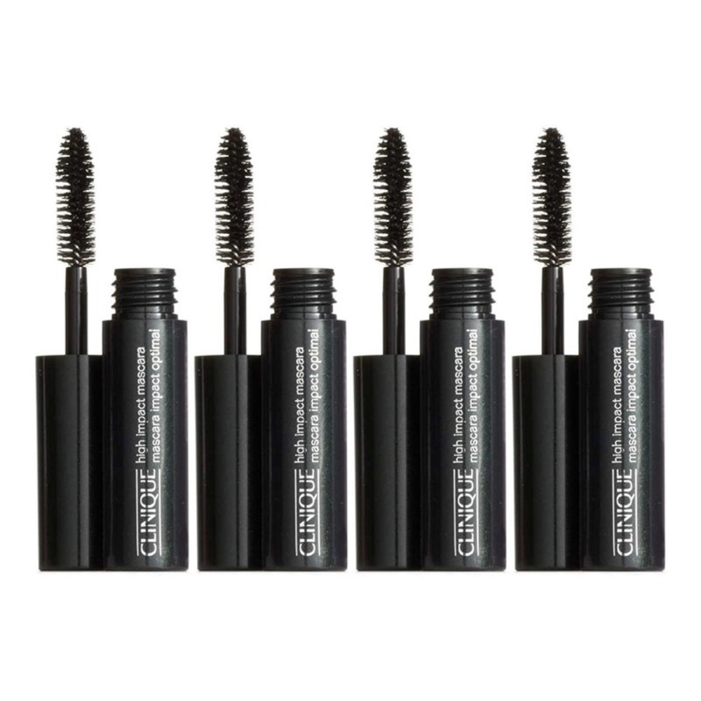 NEW Clinique High Impact Mascara Black Mini LOT OF 4